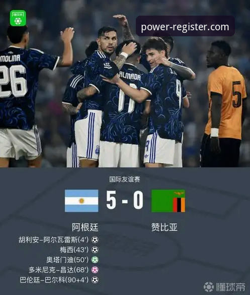 阿根廷5-0大胜赞比亚：一场战术演练与情感告别的深度解析